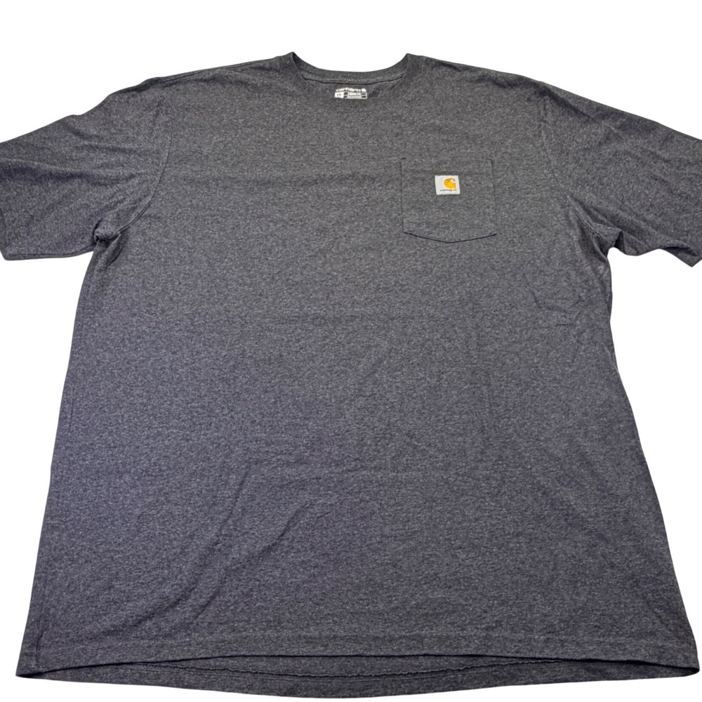 Carhartt Mens 2XL Tall Loose Fit Pocket T-Shirt Charcoal Heather Grey 1203A2